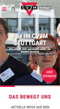 Mobile Screenshot of cvjm-stuttgart.de