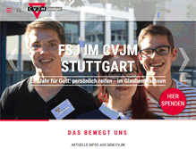 Tablet Screenshot of cvjm-stuttgart.de